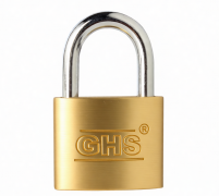 Curved Copper Padlock